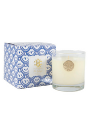 Lux Candle in Blue & White Box