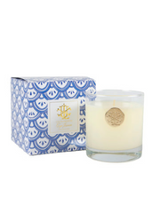 Lux Candle in Blue & White Box