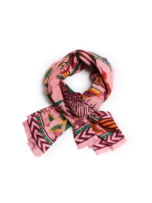 Magic India Rose Square Scarf