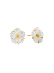 Mermaid Garden Petite Stud Earrings - MOP