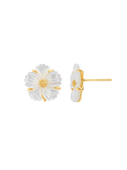 Mermaid Garden Petite Stud Earrings - MOP