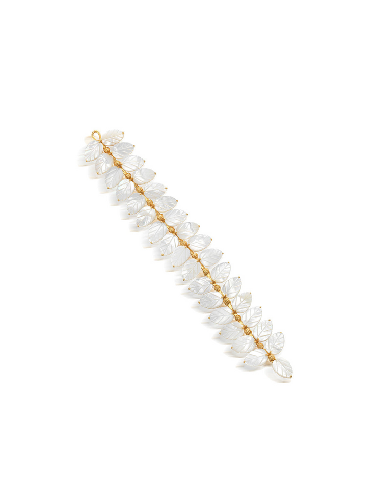 Mermaid Garden Vine Bracelet, 7" - MOP