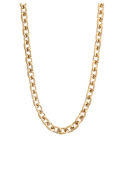 Mica Chain Necklace - 10mm Gold