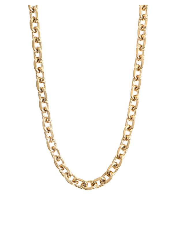 Mica Chain Necklace - 10mm Gold