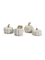 Mini Glazed Stoneware Pumpkin