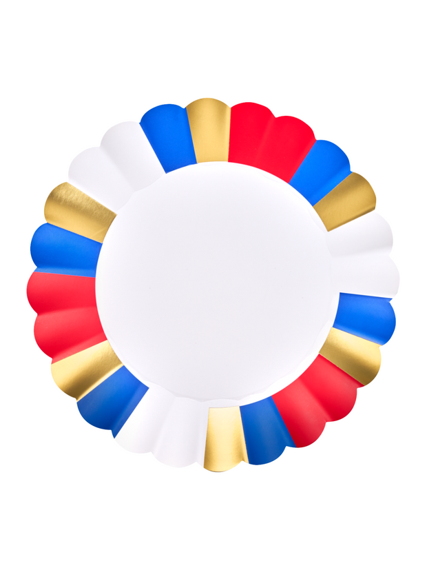 Modern Patriotic Dinner Plates 8pk