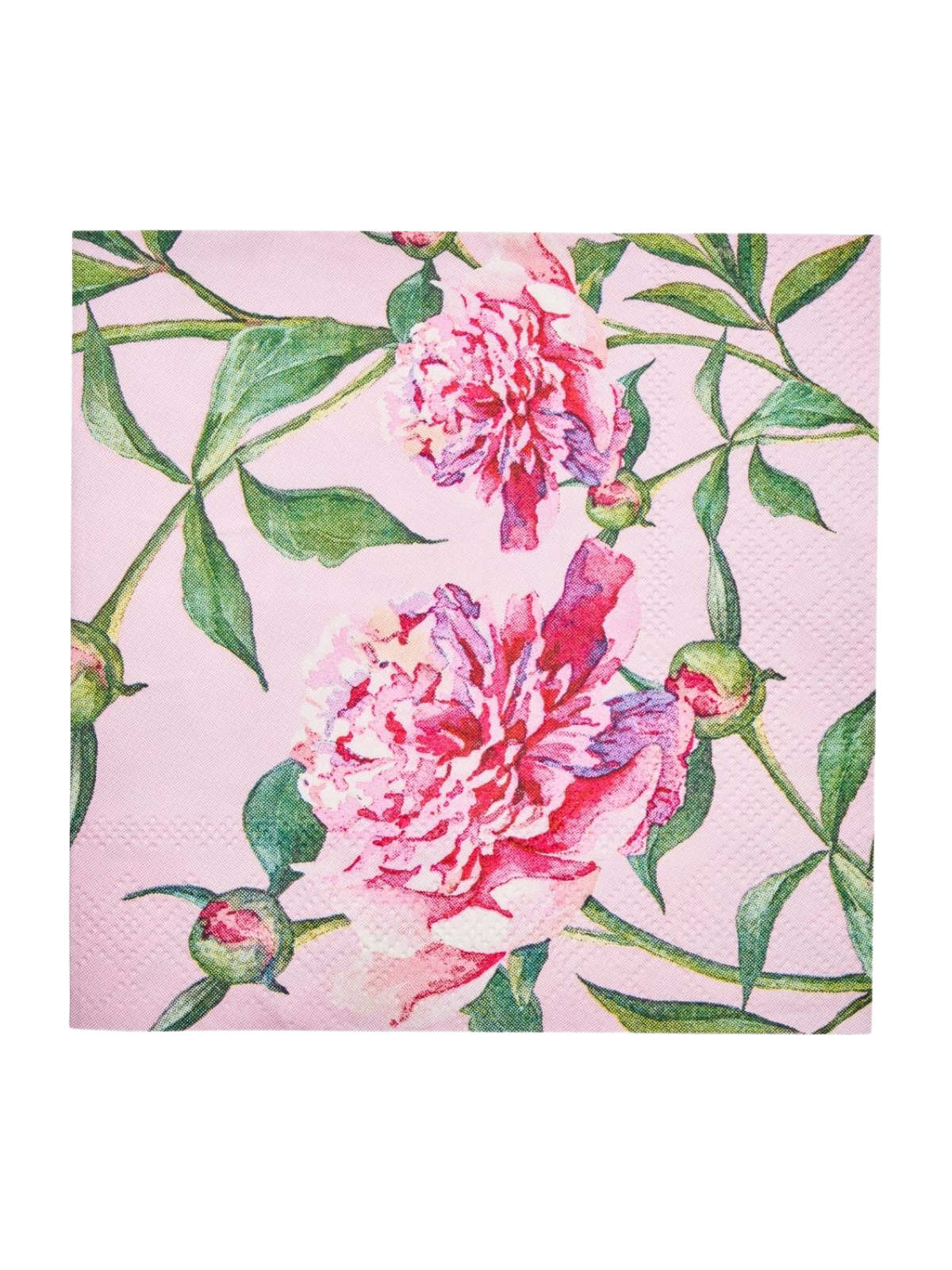 Pink Peonies Cocktail Napkins