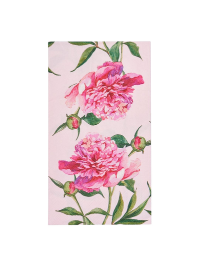 Pink Peonies Guest Towels/20pk