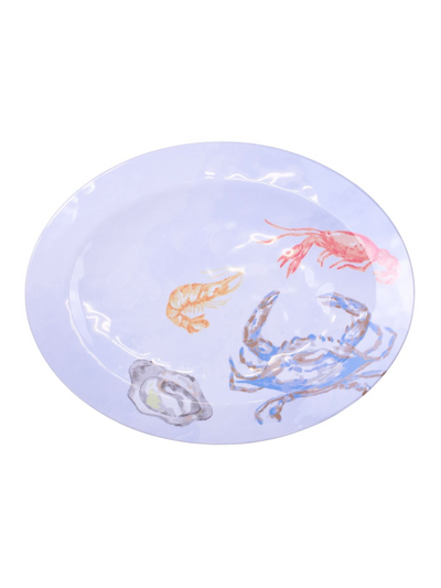 Pontchartrain Melamine Platter - White/Multi