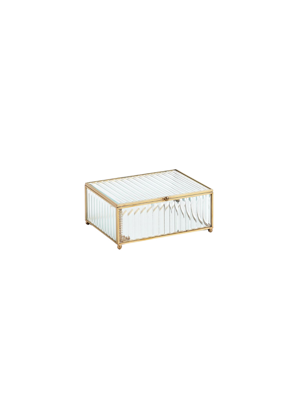 Reeded Glass Box - Clear