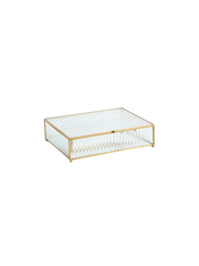 Reeded Glass Box - Clear