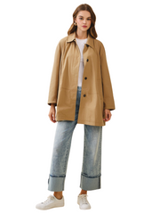 Relaxed Fit Utility Jacket - Mocha