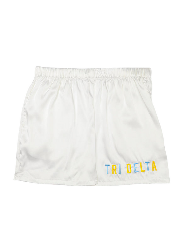 Satin Sorority Sleep Shorts