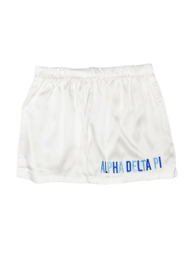 Satin Sorority Sleep Shorts