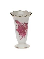 Scalloped Bud Vase - Chinese Bouquet