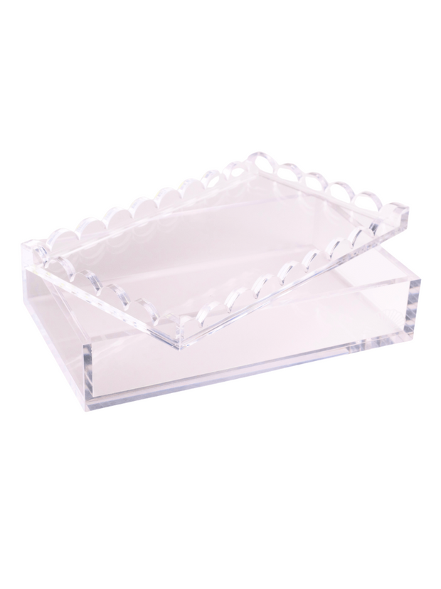 Scalloped Lid Acrylic Box