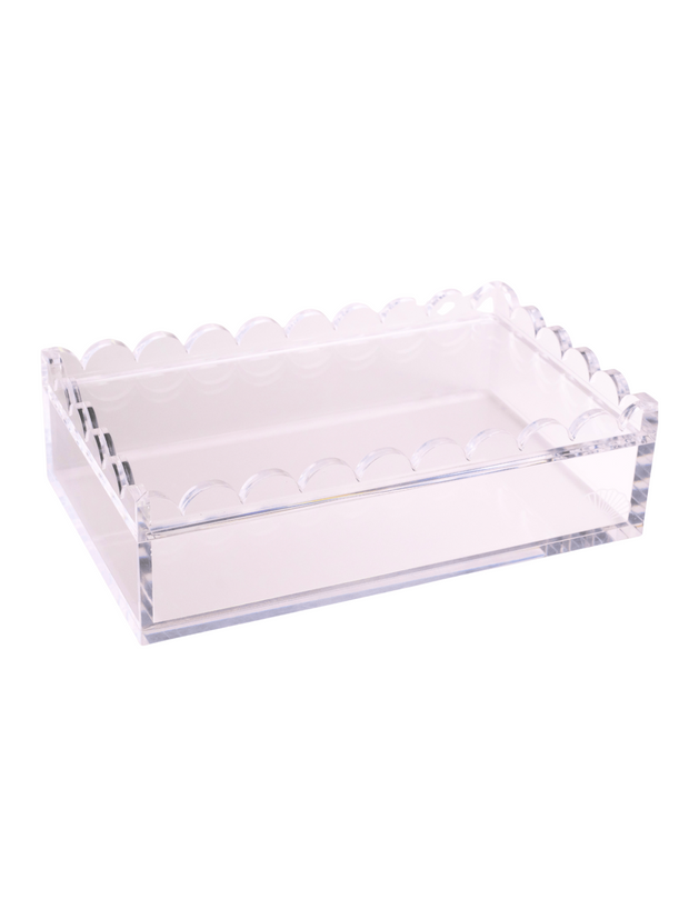Scalloped Lid Acrylic Box