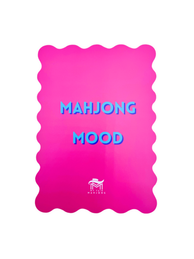 Scalloped Edge Mahjong Shuffle Card