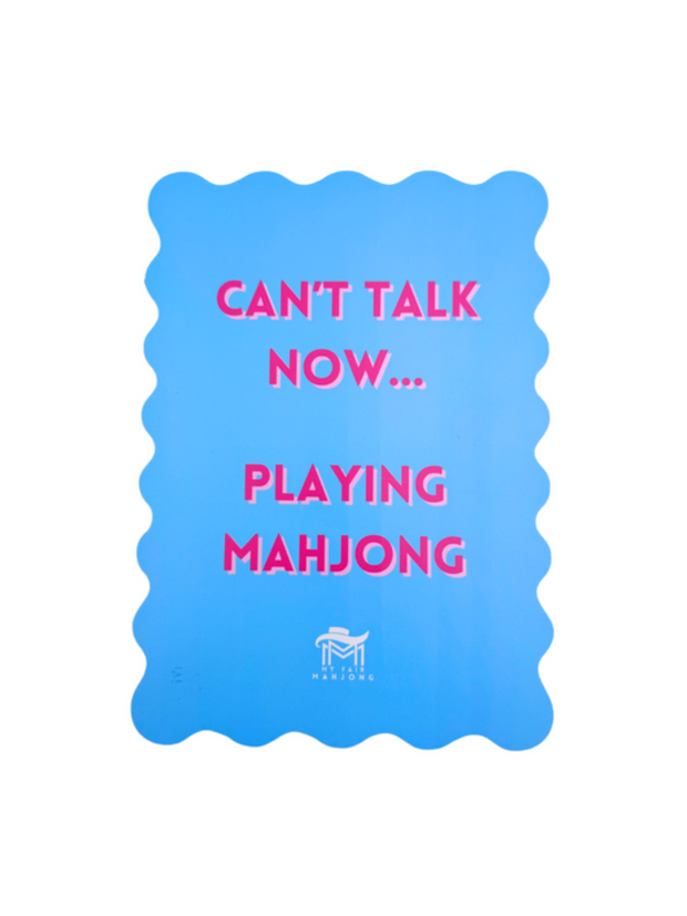 Scalloped Edge Mahjong Shuffle Card