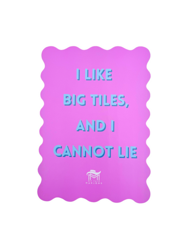 Scalloped Edge Mahjong Shuffle Card