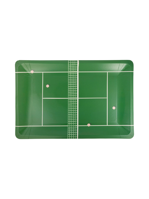 Tennis Court Shaped Paper Plates