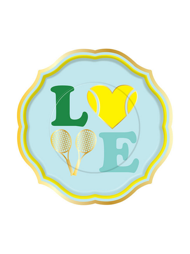 Tennis Love Dinner Plates - 8pk