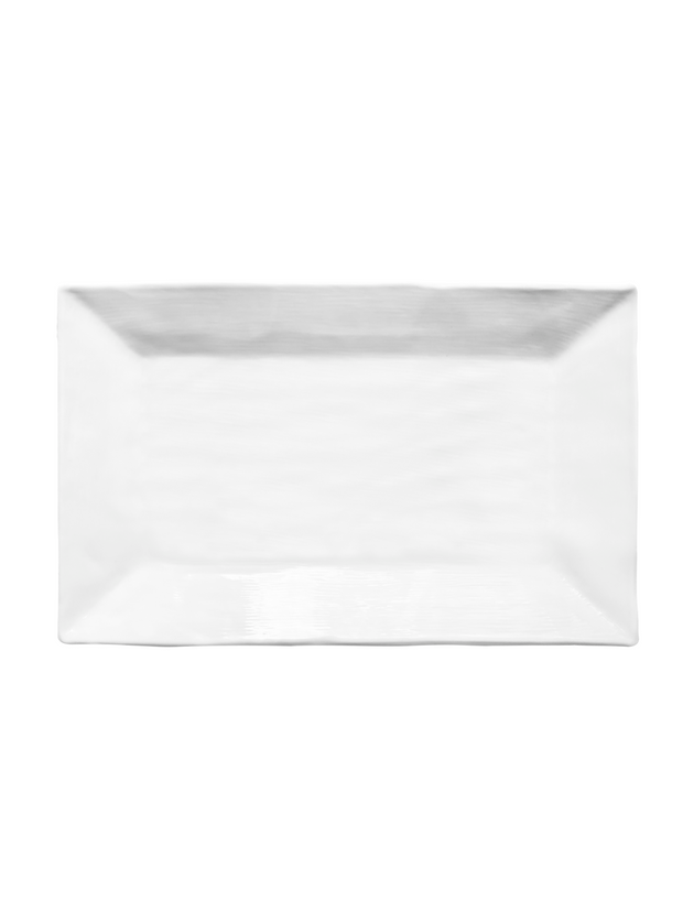 White Melamine - Large Rectangle Dish