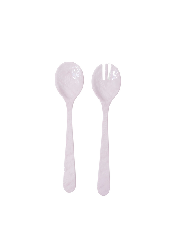 White Melamine - Salad Servers