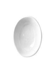 White Melamine - Tiny Oval Bowl