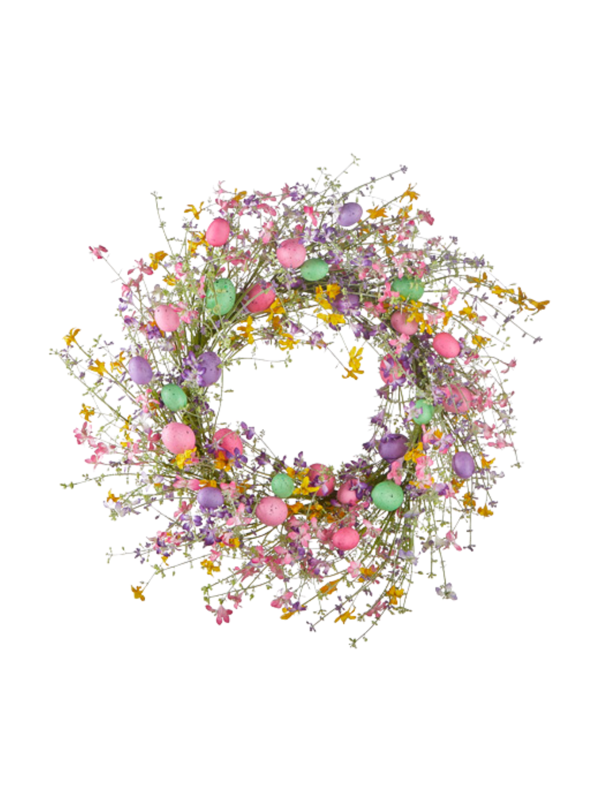 Wildflower & Pastel Egg Wreath - Thumbnail 2
