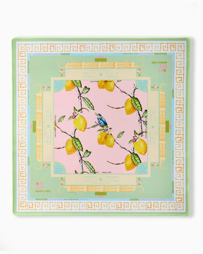 Citrus Songbird Mahjong Mat