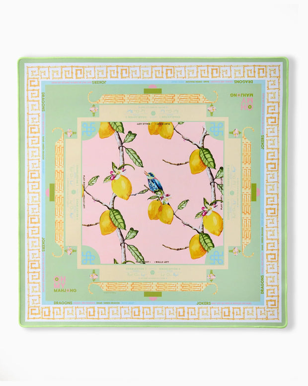 Citrus Songbird Mahjong Mat