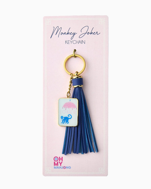 Monkees Keychains Mahjong Keychain – Five Gold Monkeys