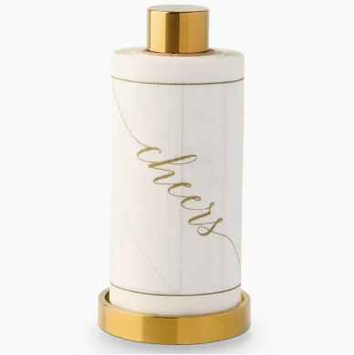 Gold Cocktail Napkin Stand (Spool)