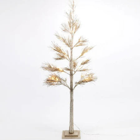 Champagne Glitter Pine Tree - Lg (72")