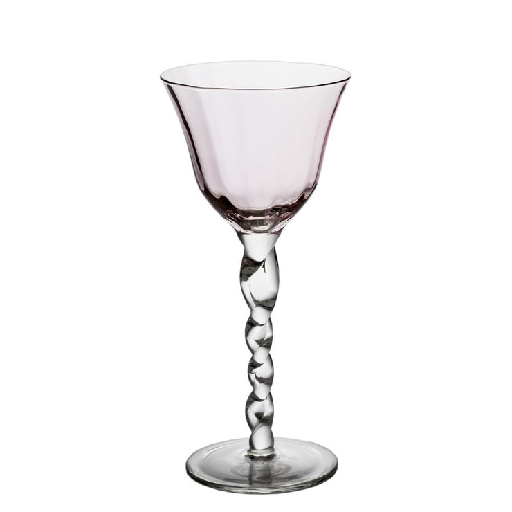 Twisted Stem Wine Glass