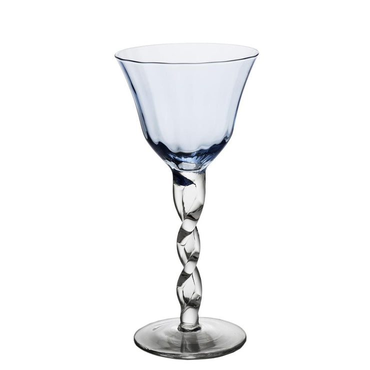 Twisted Stem Wine Glass