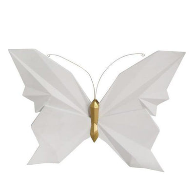 White 15" Origami Butterfly