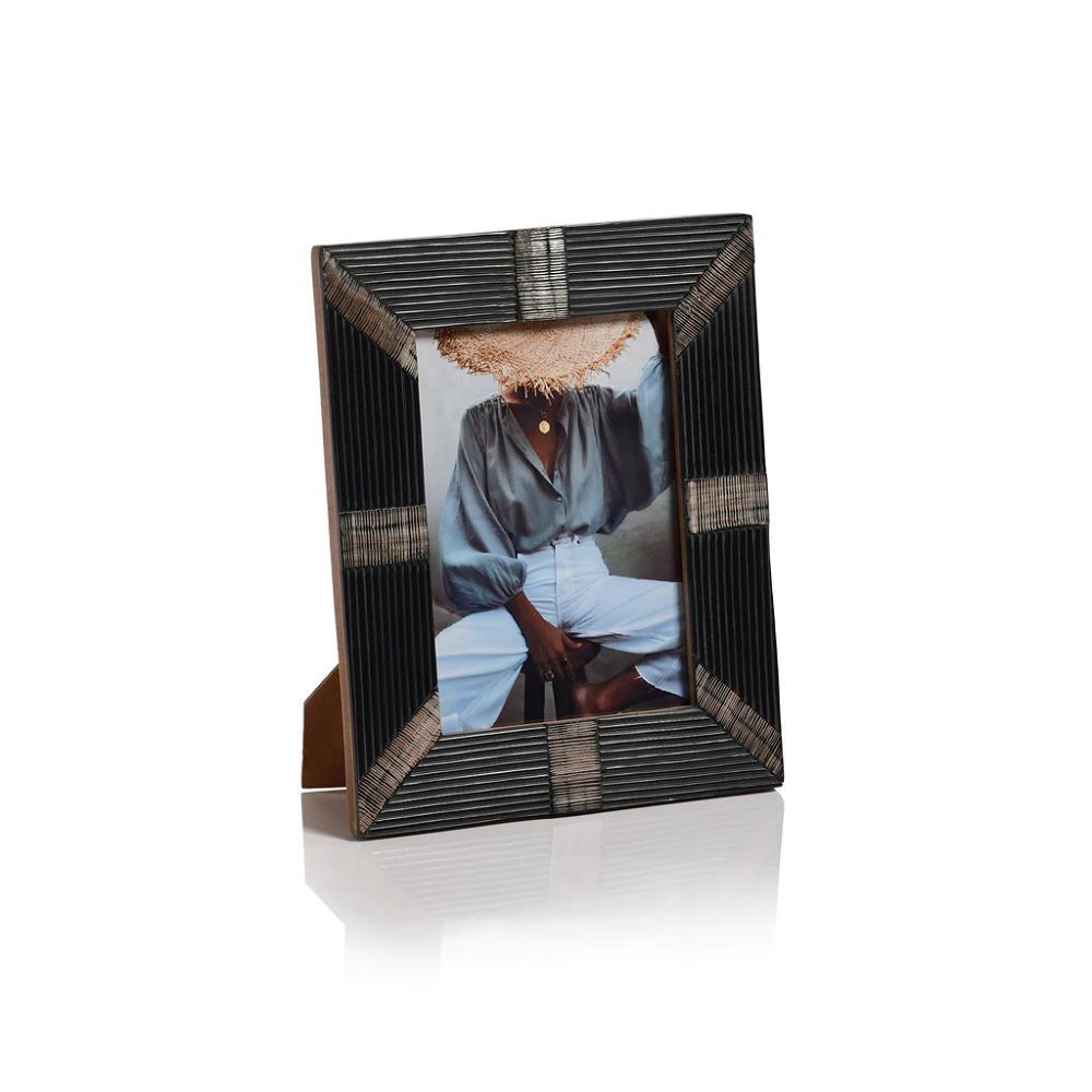 Five Gold Monkeys Horn & Shagreen Photo Frame