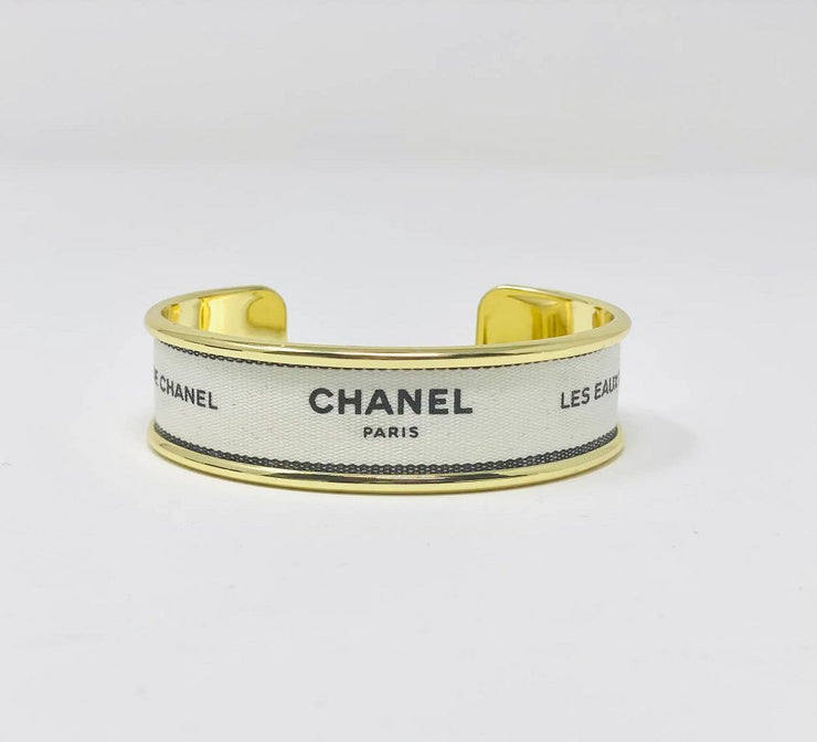 Chanel Ribbon Gold Cuff