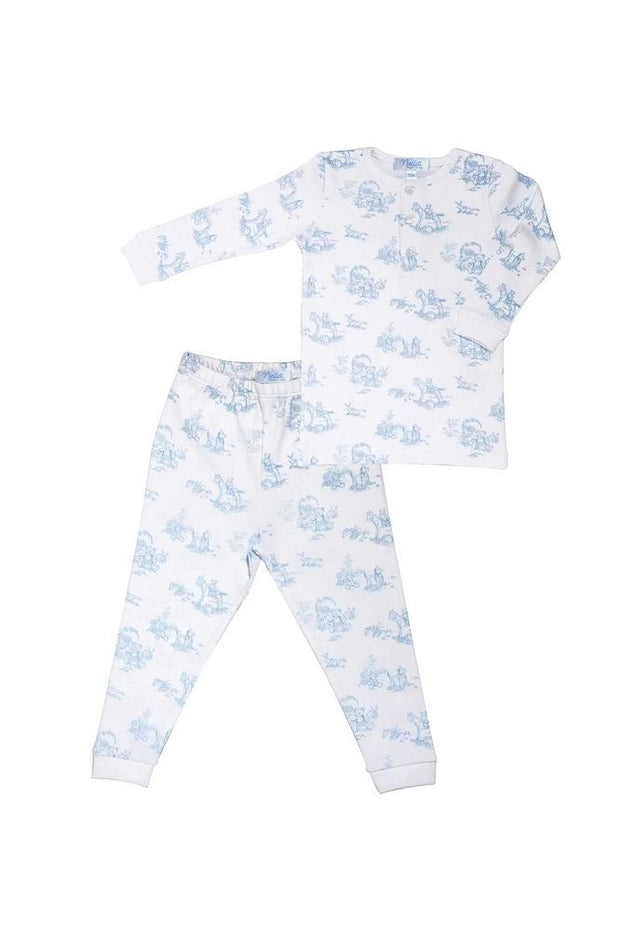 Toile Baby Pajamas