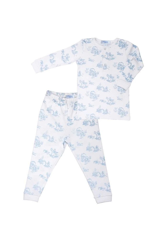 Toile Baby Pajamas