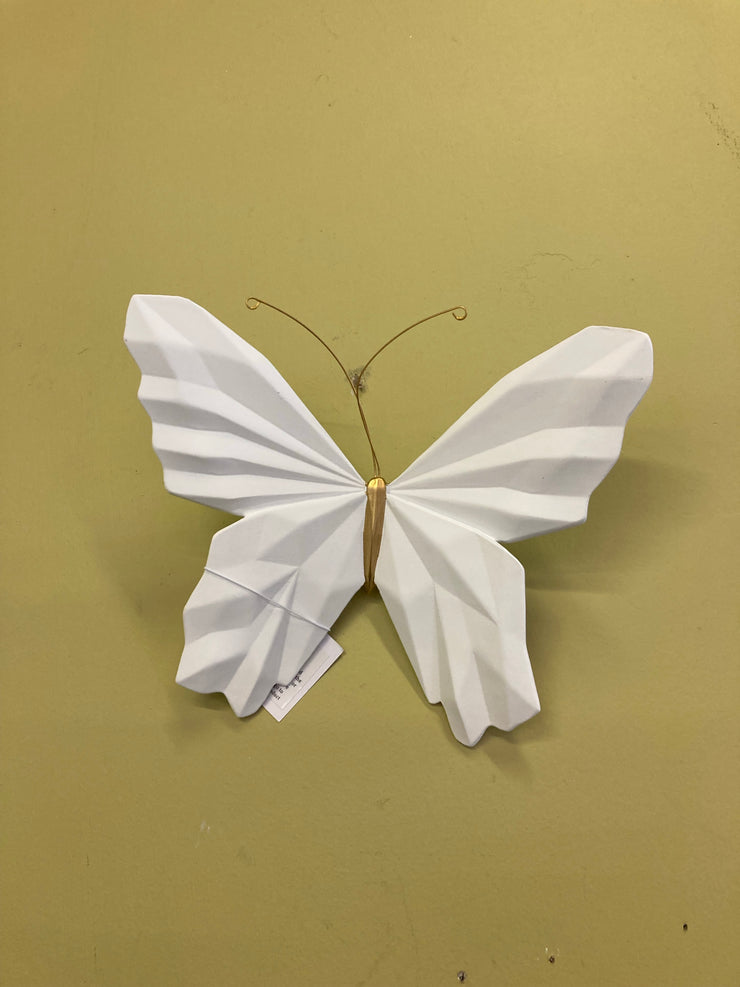 White 8" Origami Butterfly